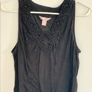 Black tank top